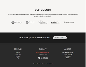 Drupal Singapore Website Footer Menu Design